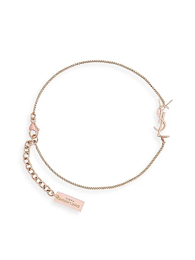 Opyum Charm Bracelet In Rose Gold Brass