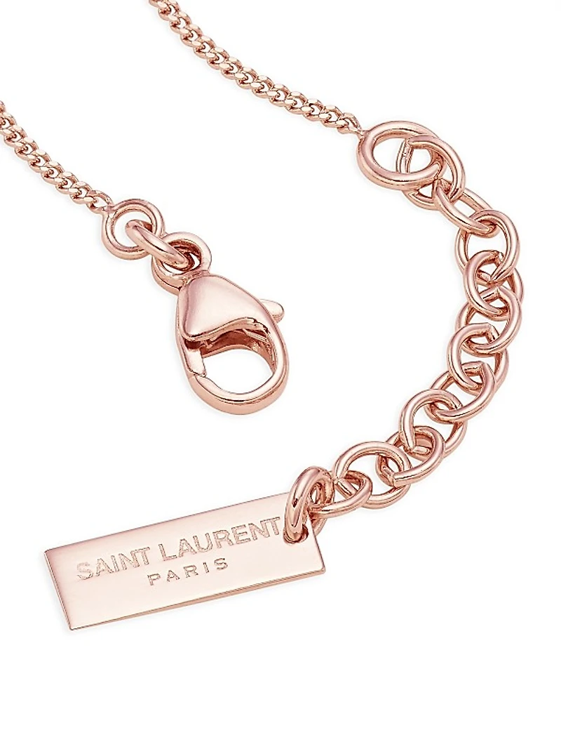 Opyum Charm Bracelet In Rose Gold Brass