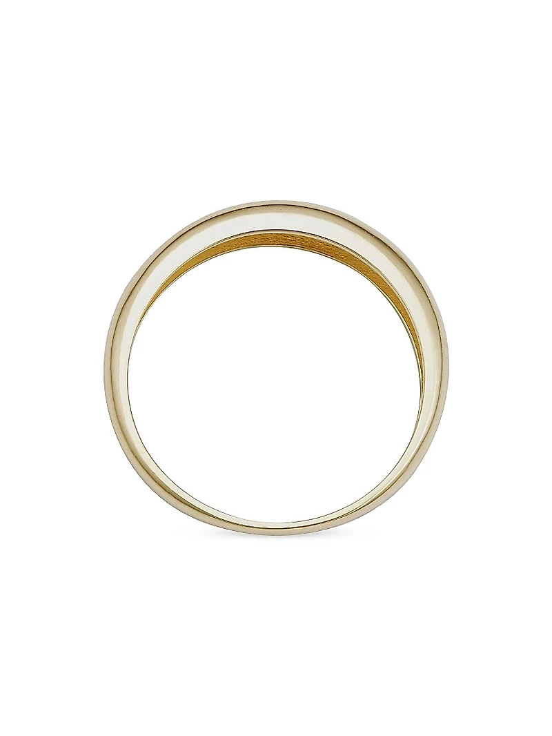 14K Yellow Solid Gold The Archie Ring