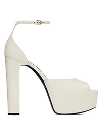 Jodie Platform Sandals Smooth Leather