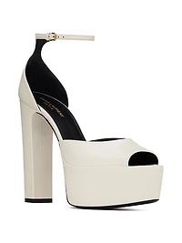 Jodie Platform Sandals Smooth Leather