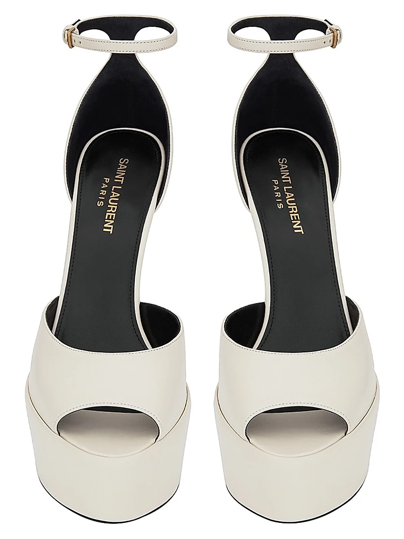 Jodie Platform Sandals Smooth Leather