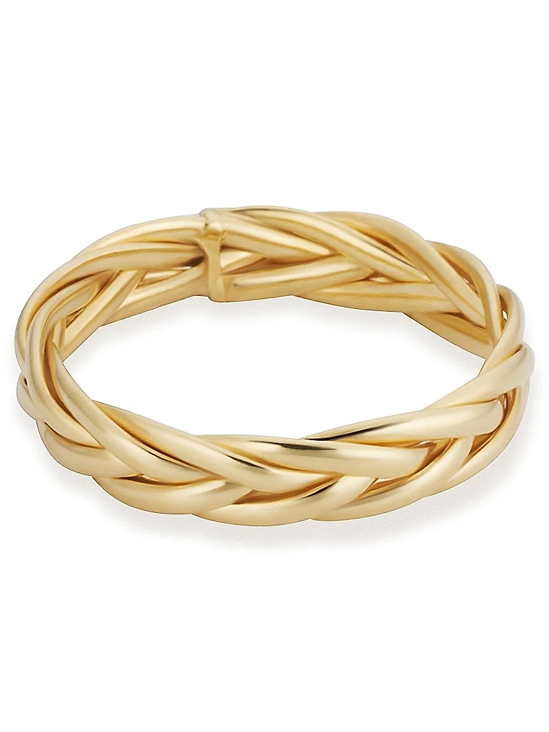 14K Yellow Solid Gold Caesar Ring
