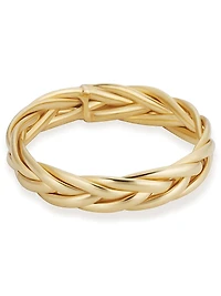 14K Yellow Solid Gold Caesar Ring