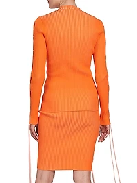 Vanise Lace-Up Sweater