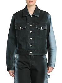 Gradient Cotton Denim Jacket