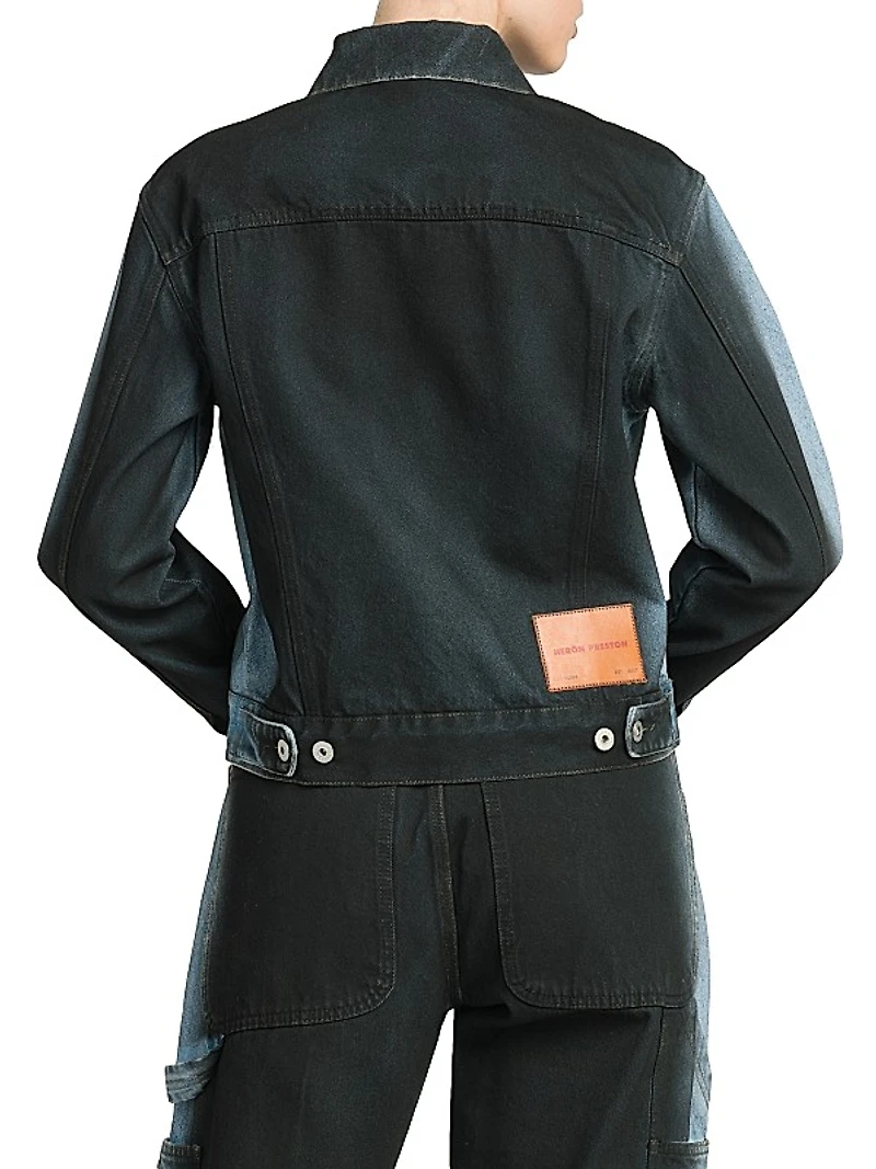 Gradient Cotton Denim Jacket