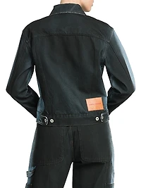Gradient Cotton Denim Jacket