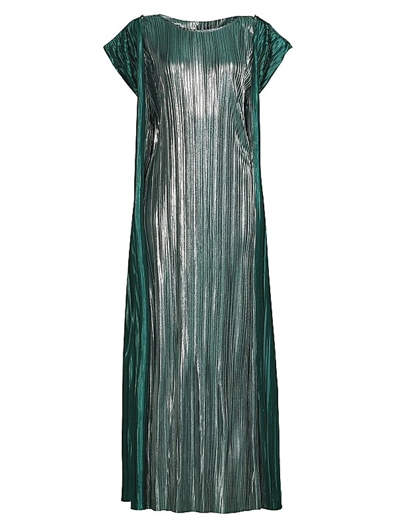 Giselle Metallic Pleated Kaftan