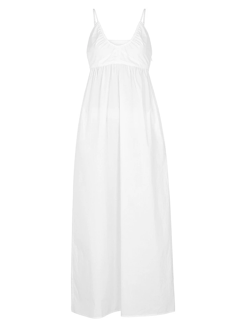 Delphi Cotton Poplin Maxi Dress