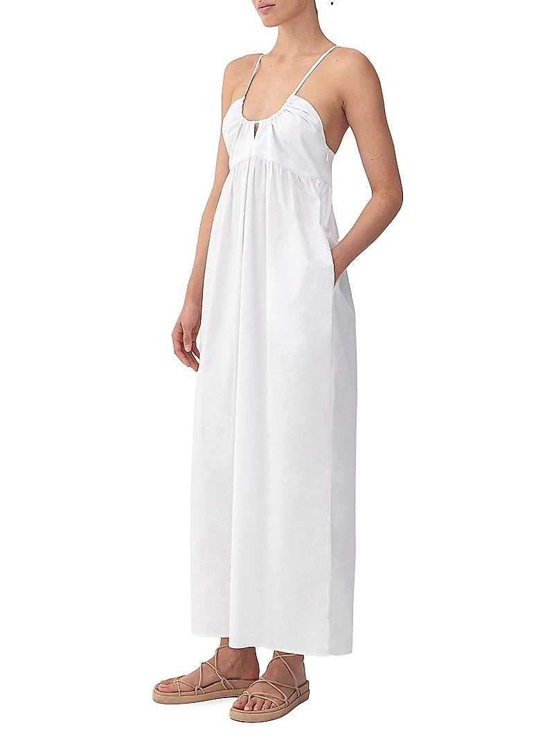 Delphi Cotton Poplin Maxi Dress