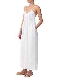 Delphi Cotton Poplin Maxi Dress