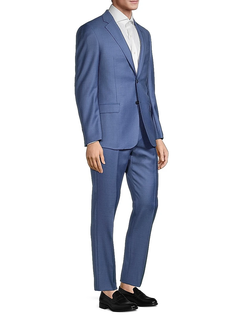 Solid Virgin Wool Suit