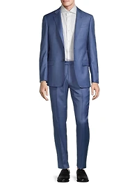 Solid Virgin Wool Suit