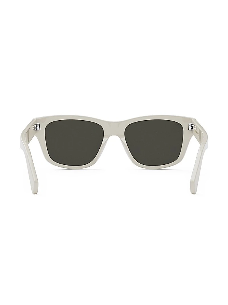 Monochroms 56MM Rectangular Sunglasses