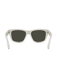 Monochroms 56MM Rectangular Sunglasses