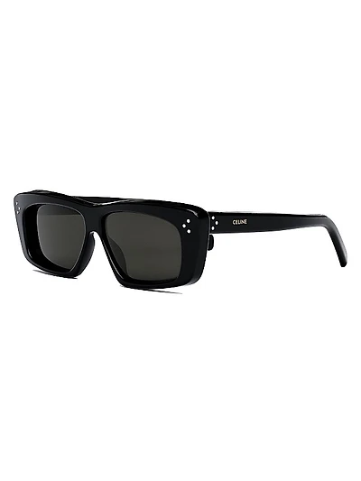 Bold 3 Dots 51MM Cat-Eye Sunglasses