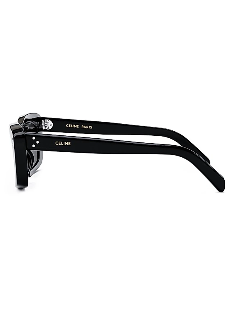 Bold 3 Dots 51MM Cat-Eye Sunglasses