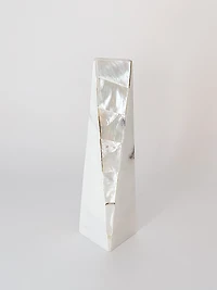 Mother-Of-Pearl Marble Candle Holder
