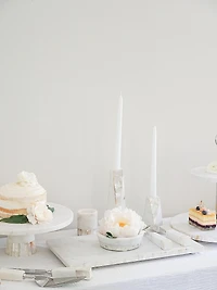 Mother-Of-Pearl Marble Candle Holder