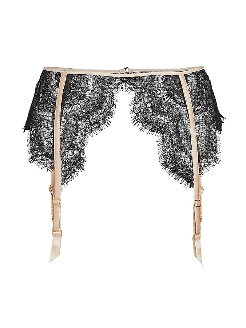 Art Deco Eyelash-Lace Garter