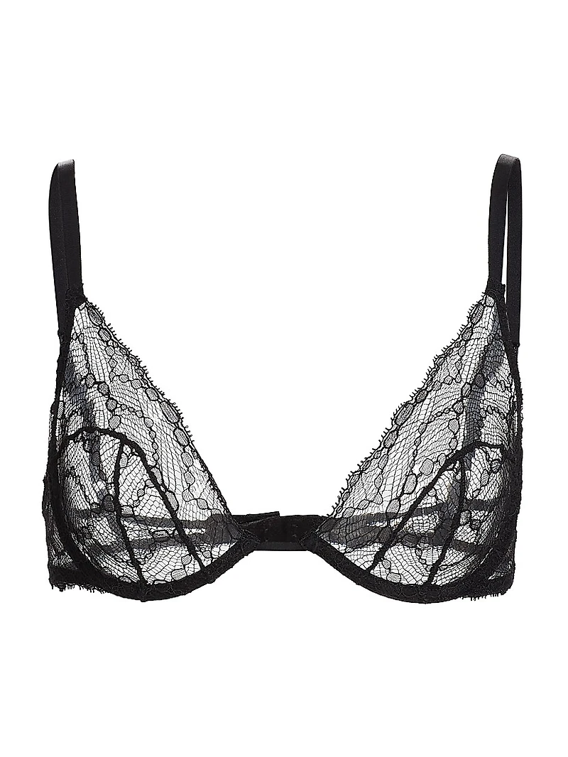 Mon Cheri Sheer Lace Demi Bra