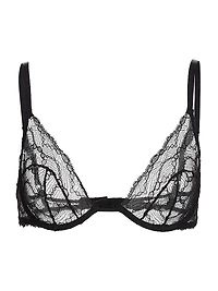 Mon Cheri Sheer Lace Demi Bra