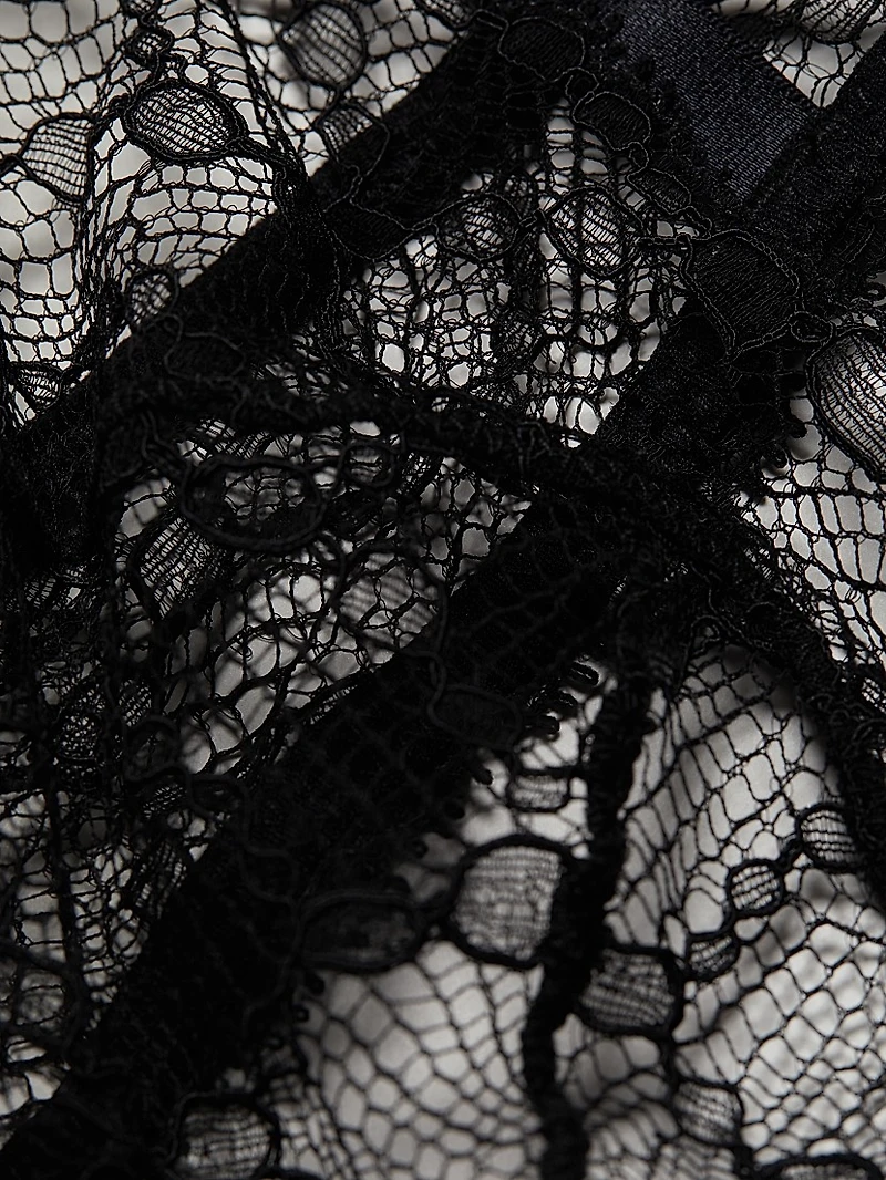 Mon Cheri Sheer Lace Demi Bra