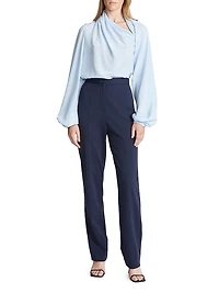Collins Wool-Blend Tailored Pants