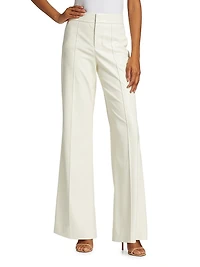 Dylan Faux Leather Flare Trousers