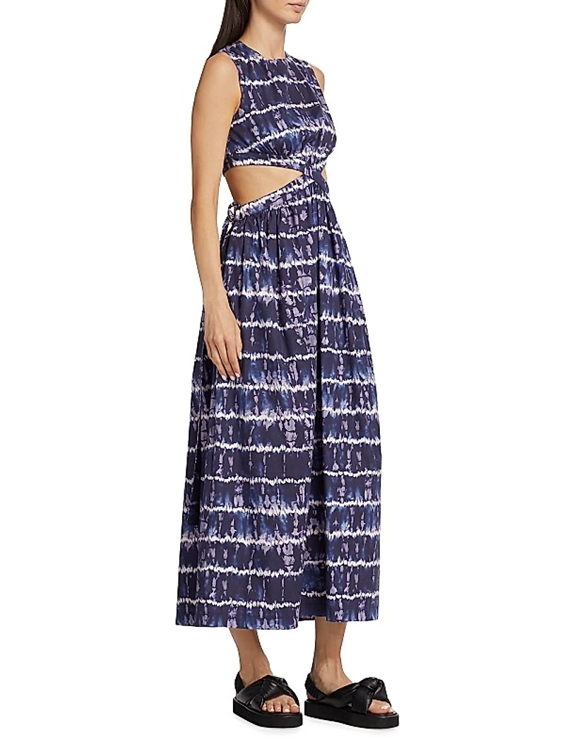 Ashima Dyed Cut Out Midi-Dress