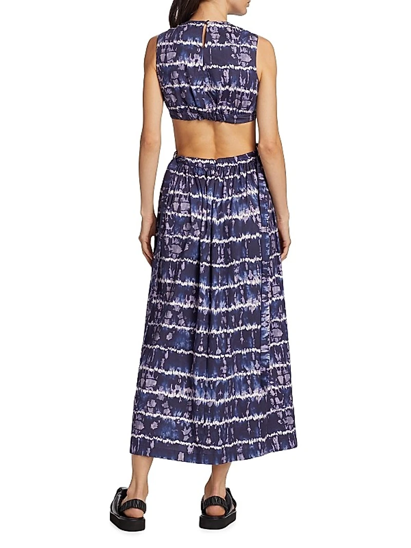 Ashima Dyed Cut Out Midi-Dress