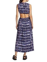 Ashima Dyed Cut Out Midi-Dress