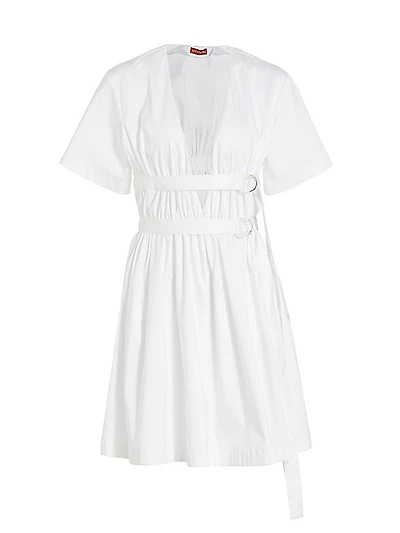 Malik V-Neck D-Ring Minidress