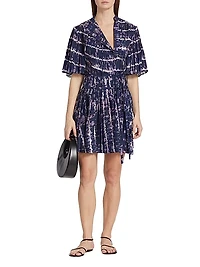 Tosha Striped Asymmetric Minidress