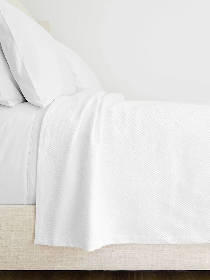Honeycomb Cotton Coverlet