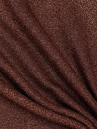 Metallic Cut-Out Rib-Knit Sweater Dress