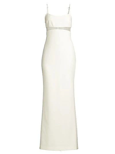 Stefania Swiss Dot Inset Gown