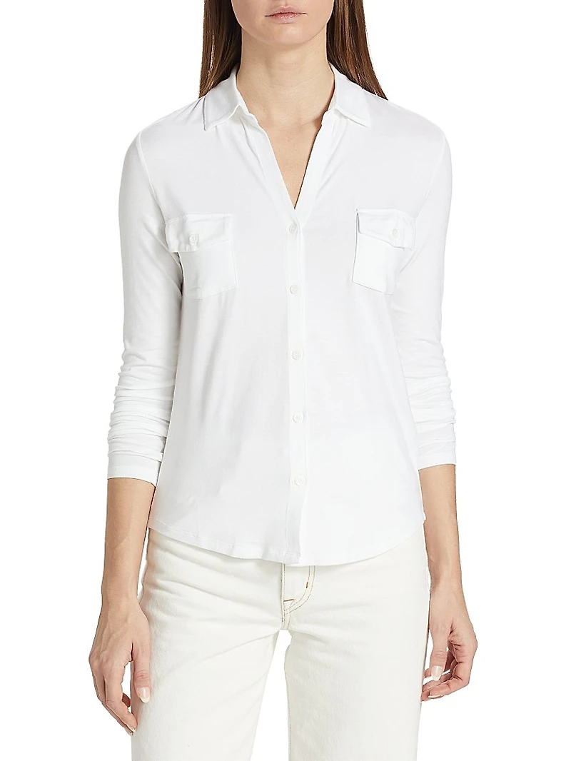 Soft Touch Long-Sleeve Pocket Shirt