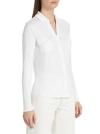 Soft Touch Long-Sleeve Pocket Shirt
