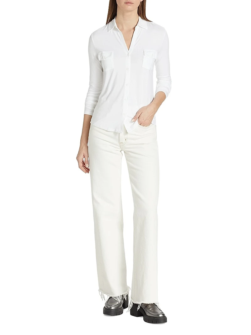 Soft Touch Long-Sleeve Pocket Shirt