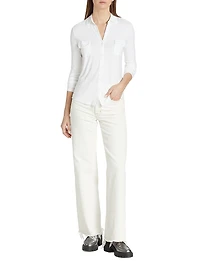 Soft Touch Long-Sleeve Pocket Shirt