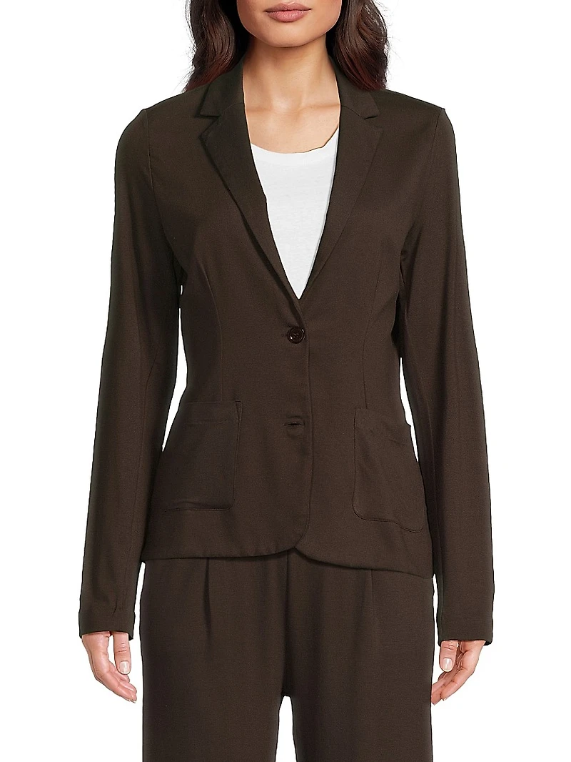 Soft Touch Two-Button Blazer