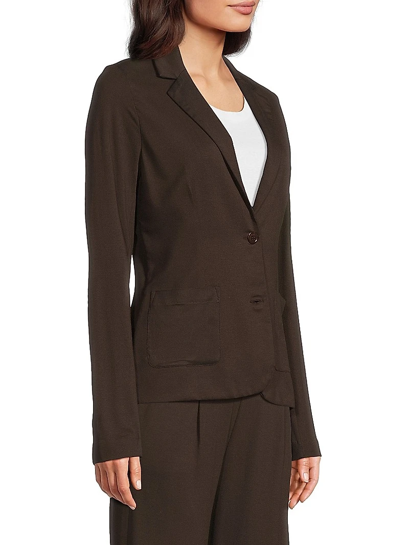 Soft Touch Two-Button Blazer