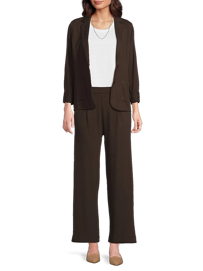 Soft Touch Two-Button Blazer