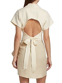 Mila Open-Back Linen Top