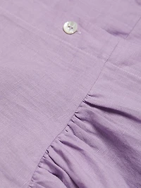 Ember Belted Linen Midi-Dress