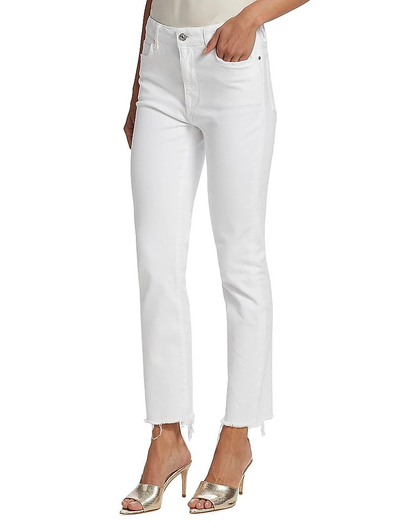 Cindy High-Rise Stretch Straight-Leg Jeans