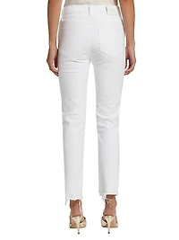 Cindy High-Rise Stretch Straight-Leg Jeans
