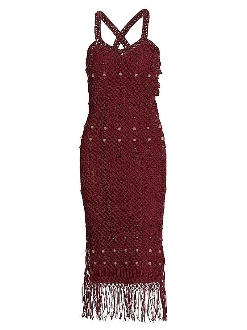 Java Macramé Maxi Dress